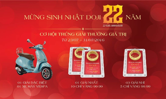 Mua kim cương DOJI độc - Trúng xe Vespa sang - 7